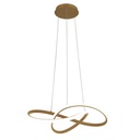 Lustre / Suspension houle LED 46W doré Dimmable avec 3 intensités