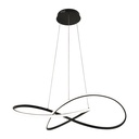 Lustre Abstrait LED 78W noir Dimmable avec 3 intensités