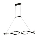 Lustre Cyclone LED 44W linéaire noir Dimmable avec 3 intensités