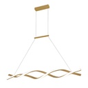 Lustre cyclone LED 44W linéaire doré Dimmable avec 3 intensités