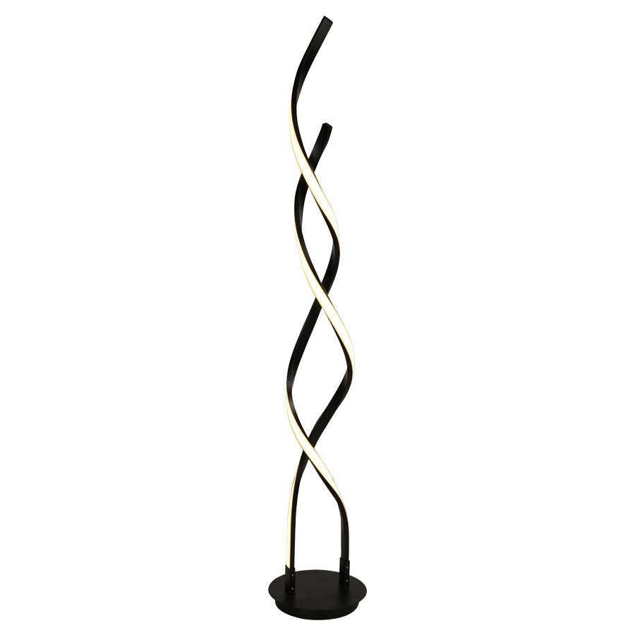Lampadaire LED 36W Cyclone noir Dimmable avec 3 intensités