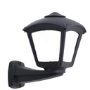 Applique murale Nardo en résine noir antichoc étanche IP55