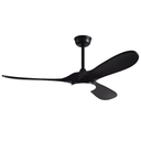 Plafonnier Velora LED 24W ventilateur en bois massif noir