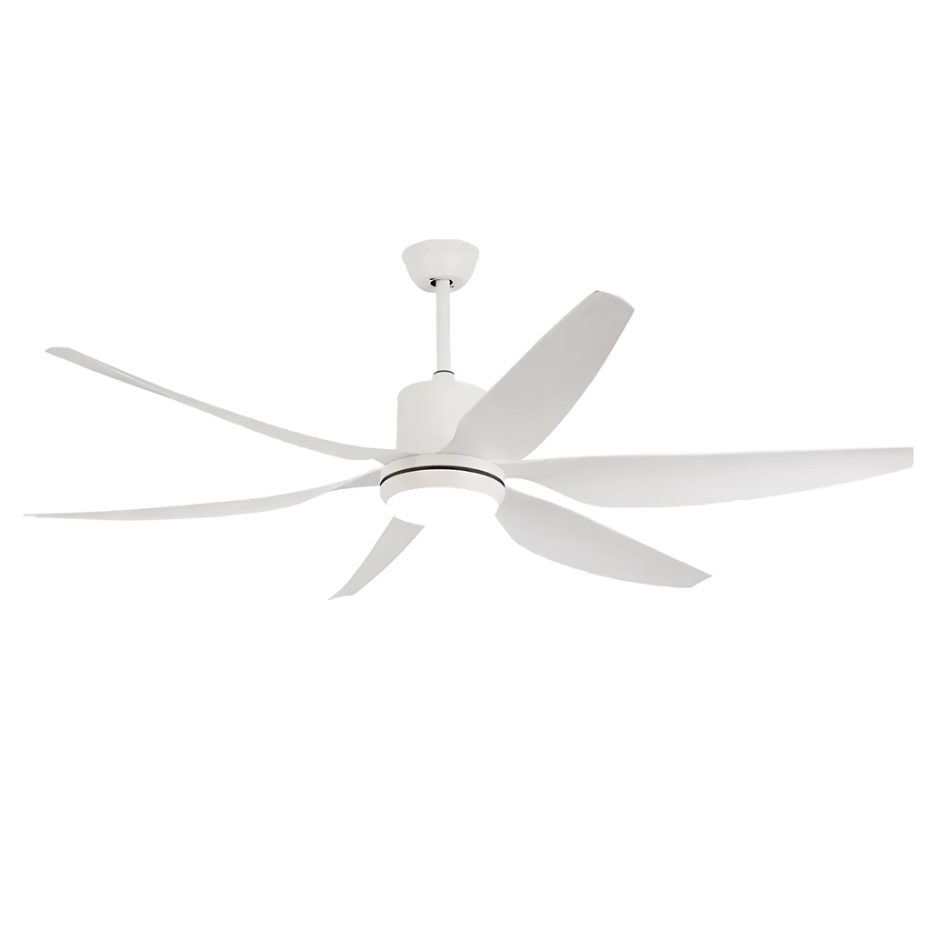 Plafonnier Brizo LED 32W ventilateur métal blanc