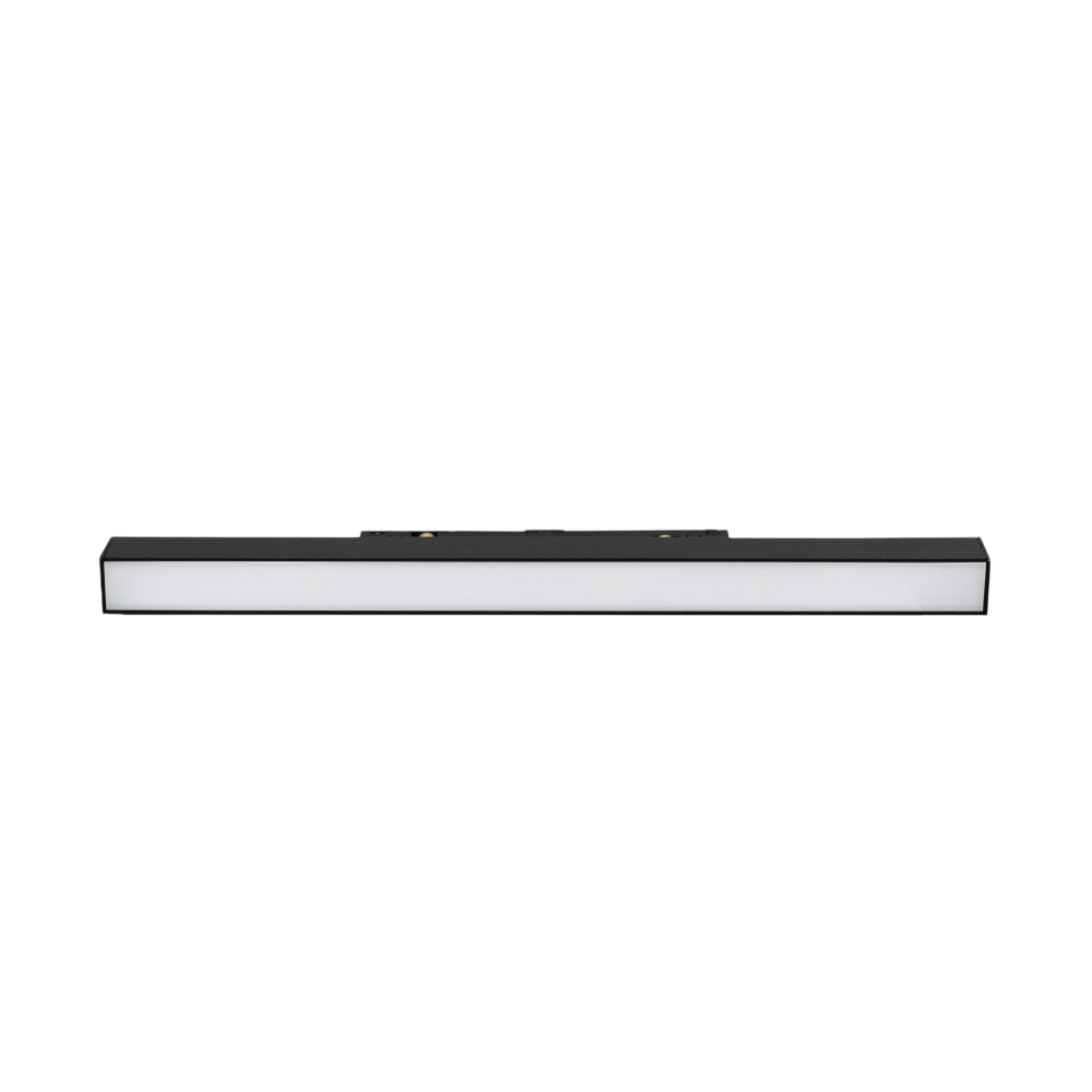 Profilé LED 20W sur Rail Magnétique en aluminium noir Lumière blanche Naturelle