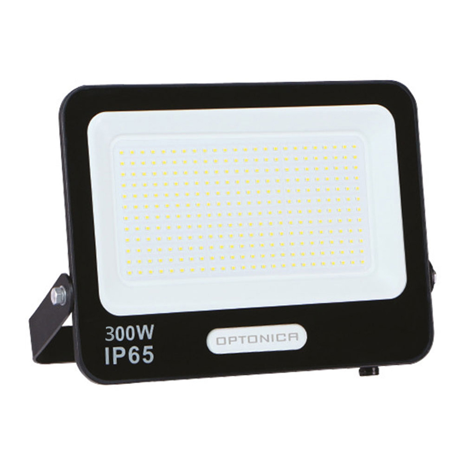 Projecteur led 300W SMD Noir Lumière Blanche Froide étanche IP65