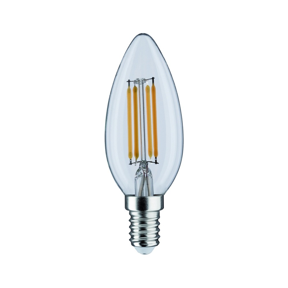 Ampoule LED filament E14 C35 4.5W verre transparent dimmable Lumière Jaune
