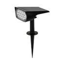 Projecteur de jardin LED 2W en aluminium noir étanche IP65
