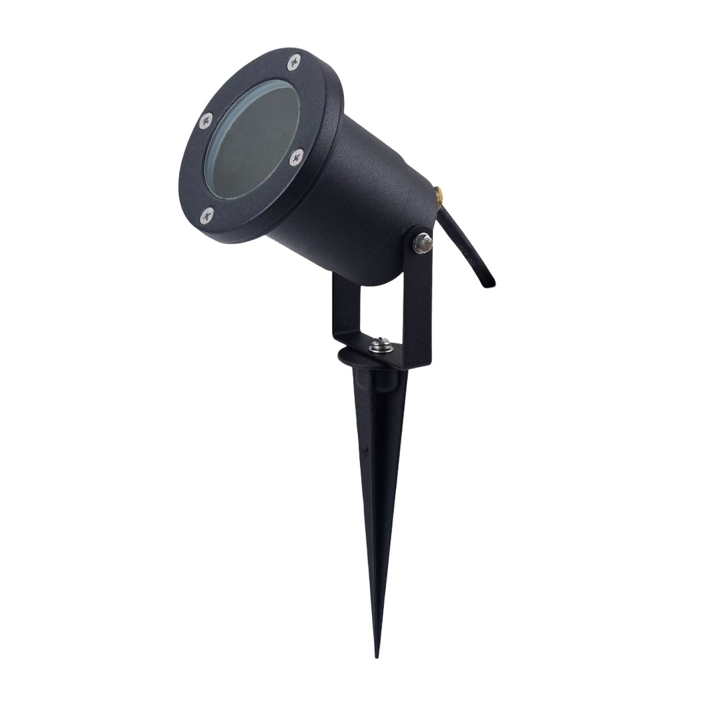 Projecteur de jardin GU10 en aluminium noir étanche IP65