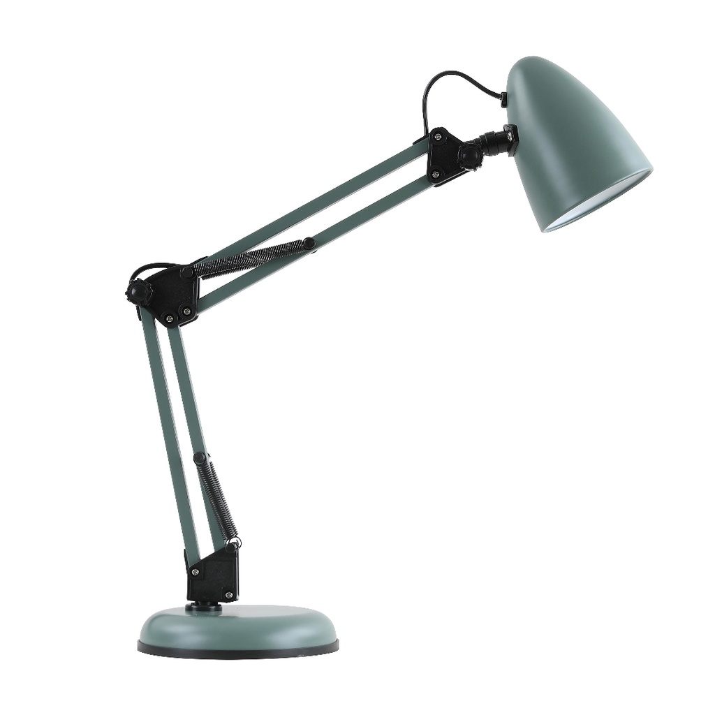 Lampe à poser Rivéa en plastique et métal vert mat