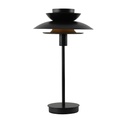 Lampe a poser Astrée en métal noir dorée multi-abat-jour Ø31