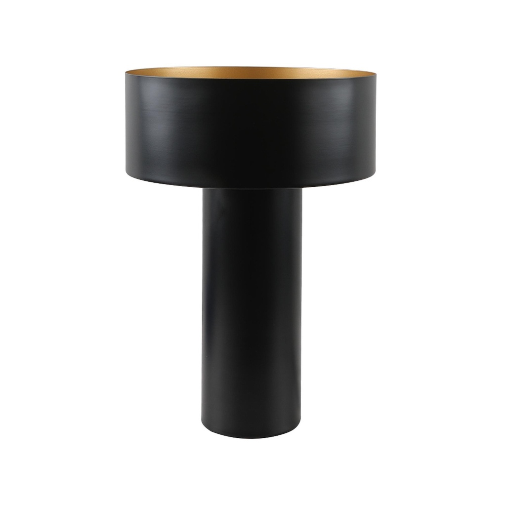 Lampe à poser Ocana métal noir et dorée