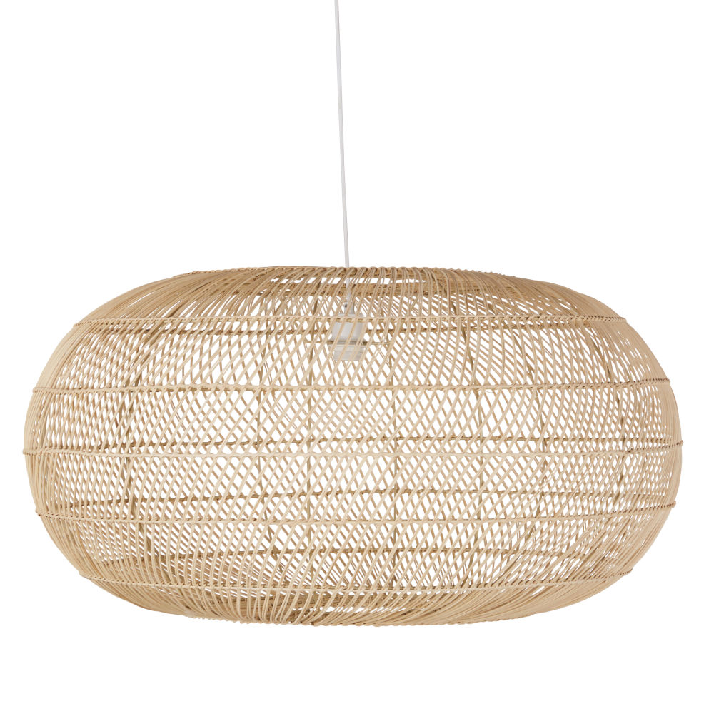 Suspension Rayol boule en rotin naturel