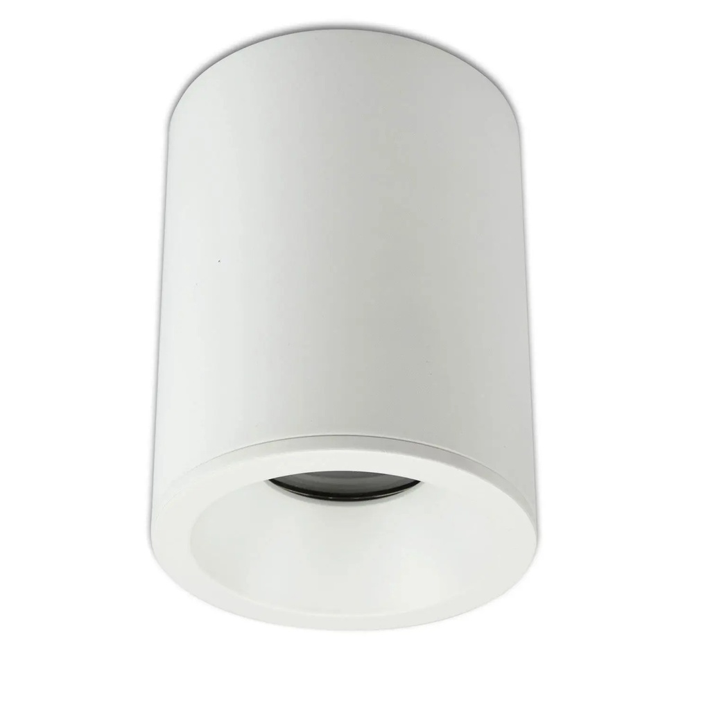 Plafonnier GU10 10W rond blanc étanche Ø8.5 IP44