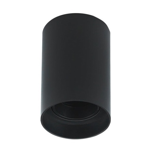 Plafonnier GU10 rond noir Ø8 IP20
