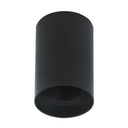 Plafonnier GU10 rond noir Ø8 IP20