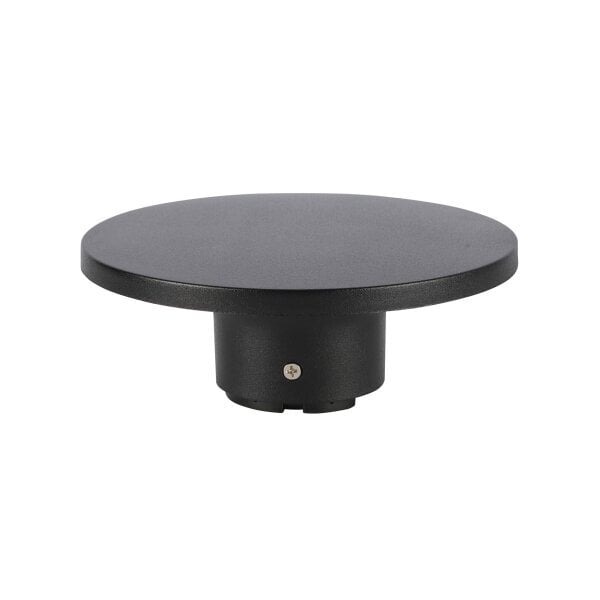 Applique murale LED 12W rond en plastique noir étanche IP65 Lumière Jaune