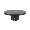 Applique murale LED 12W rond en plastique noir étanche IP65 Lumière Jaune