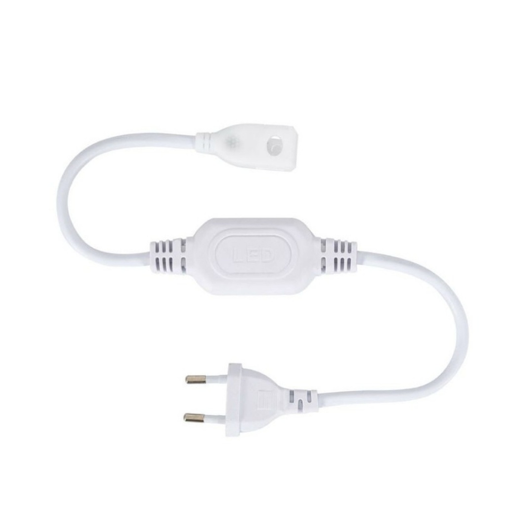 Connecteur de câble d'entrée + connecteur + prise pour bande lumineuse IP65 220V