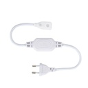 Connecteur de câble d'entrée + connecteur + prise pour bande lumineuse IP65 220V