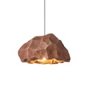 Suspension scandinave Monarch en résine forme de pierre marron