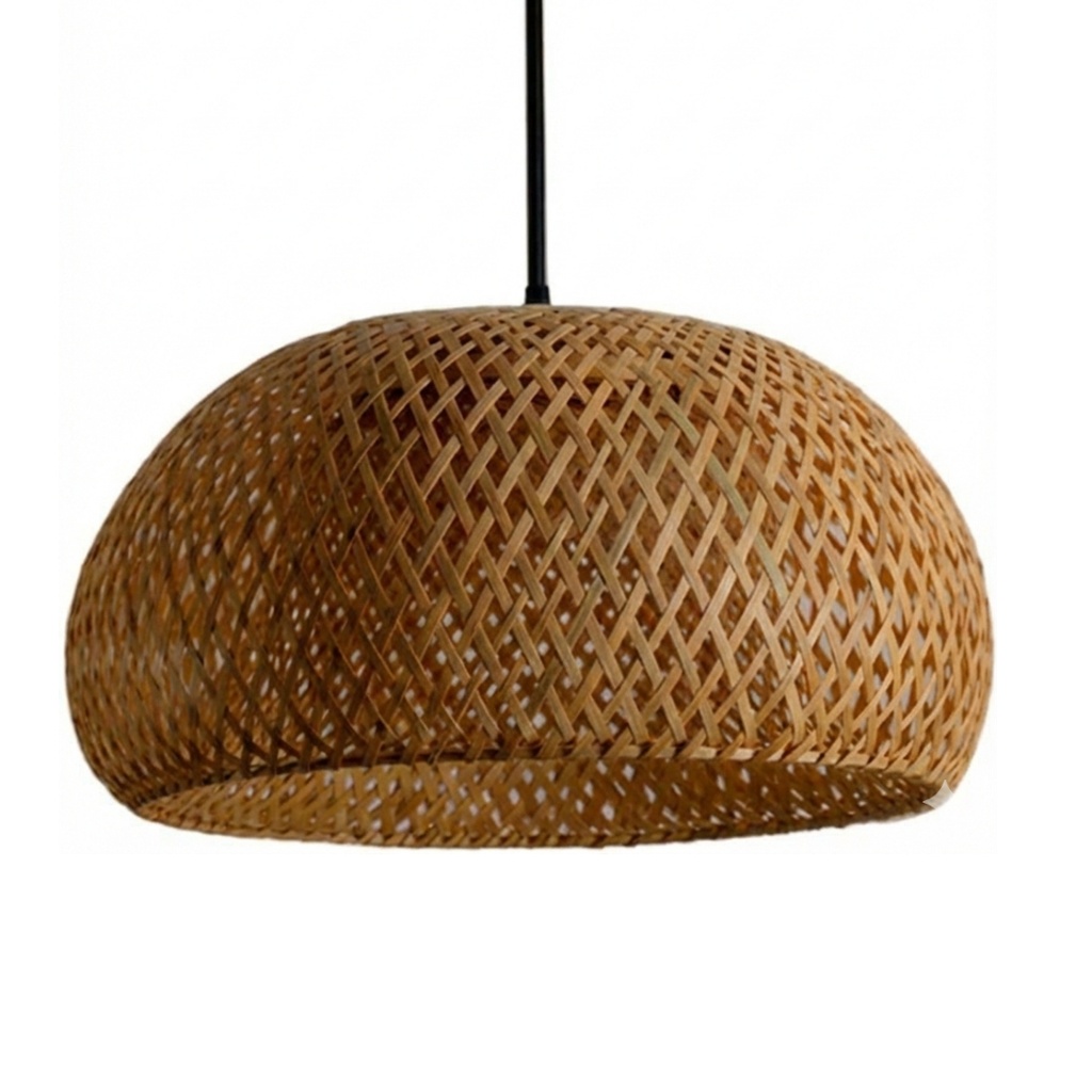 Suspension Manissa en bambou tressé style chinois