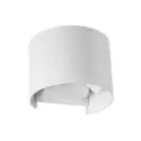 Applique murale LED 6W rond en aluminium blanc étanche Lumière Jaune