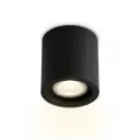 Plafonnier GU10 7W en plastique noir étanche IP44