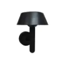 Applique murale LED Michelle avec abat-jour en plastique noir IP65