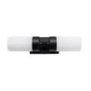 Applique murale salle de bain Astro en fer finition noir mat  et verre IP44 