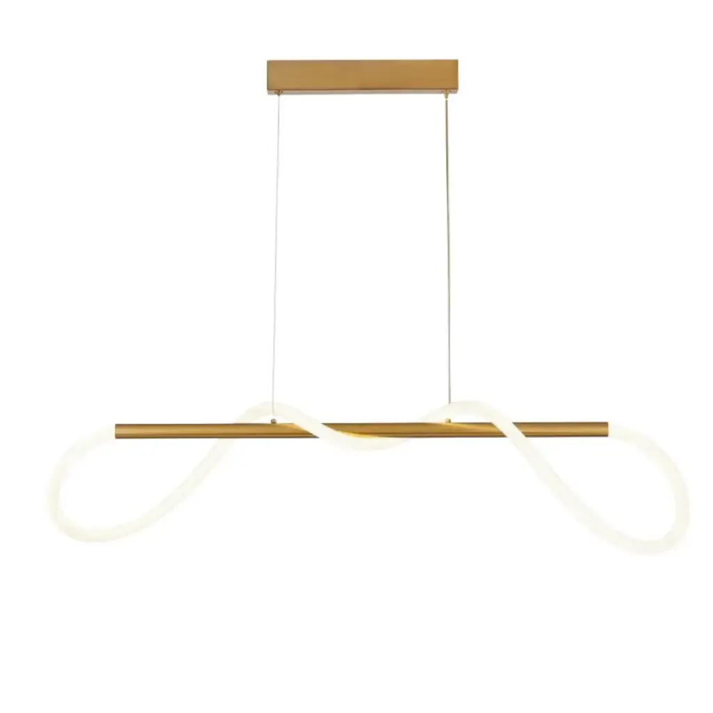 Suspension Comely LED 24W en métal finition peinture dorée 