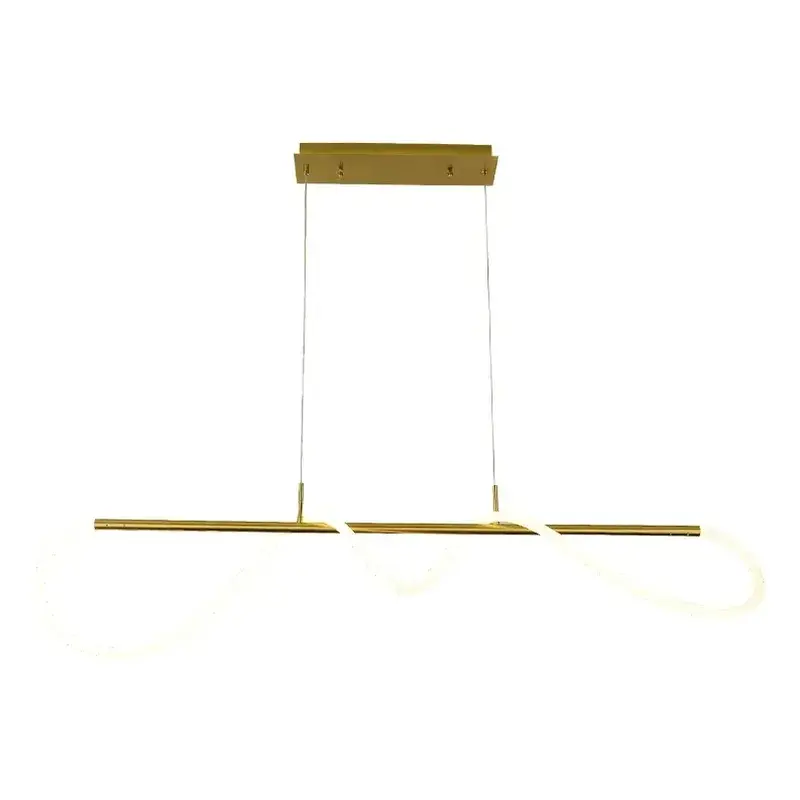 Suspension Comely LED 24W en métal finition peinture dorée 