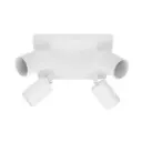 Spot / plafonnier orientable 4 lampes en aluminium blanc IP20