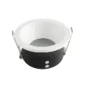 Spot encastré GU10 Rond Blanc/Noir étanche IP44 Ø8.5