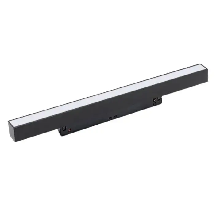Profilé LED 24W sur Rail Magnétique en aluminium noir L60