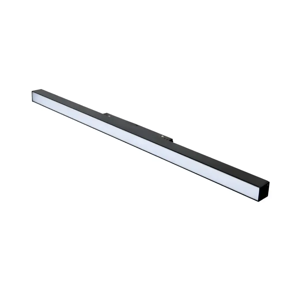 Projecteur LED 24W sur Rail Magnétique en aluminium noir L60