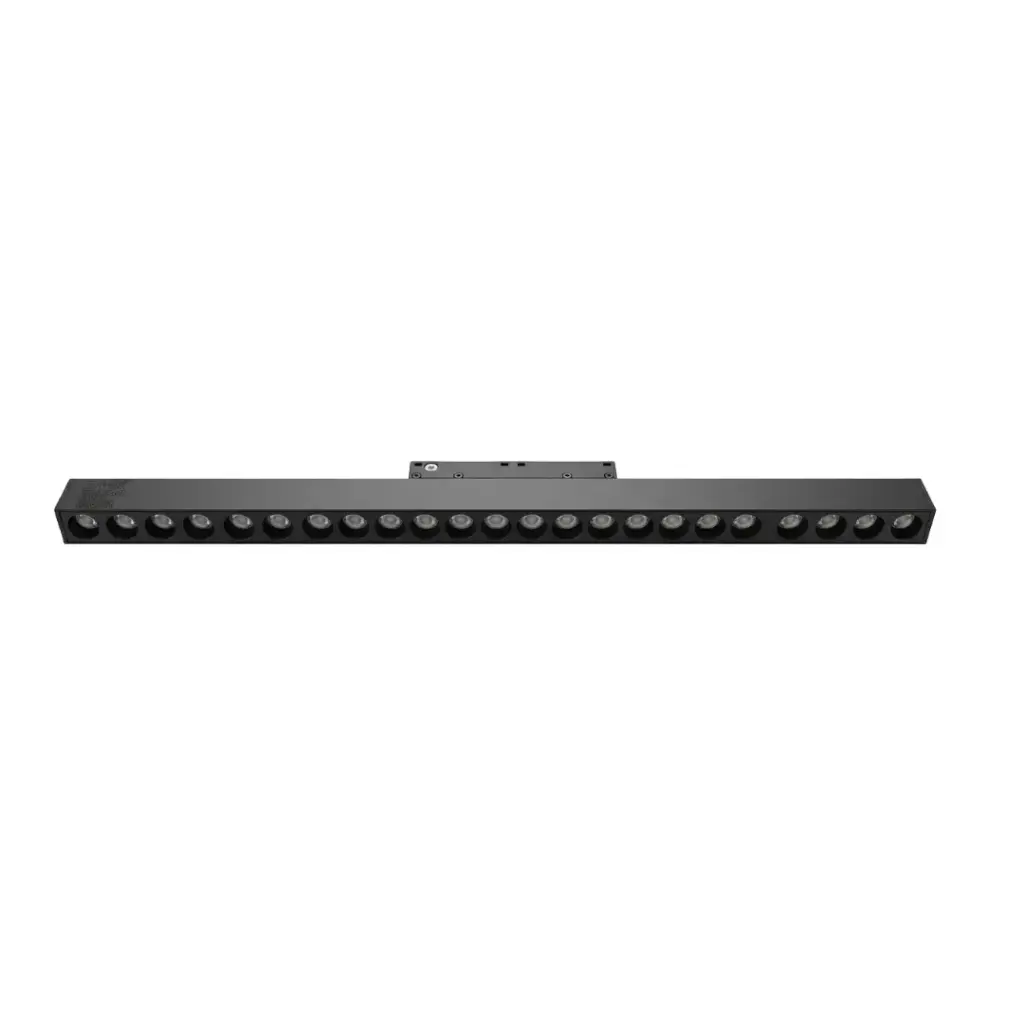 Projecteur LED 24W sur Rail Magnétique en aluminium noir L43.6