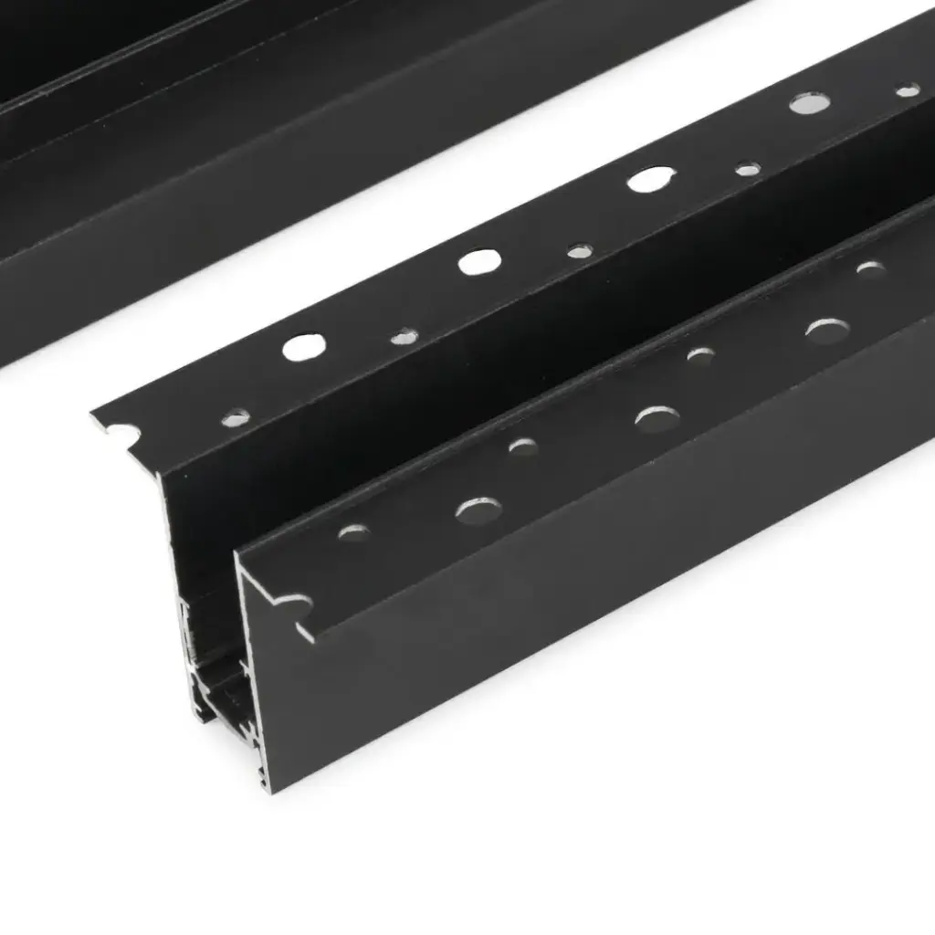 Système de Rail encastré 48V 3 Phases 2M intérieur noir
