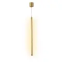Suspension LED Line design fin en aluminium doré