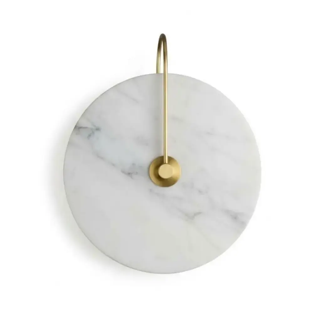 Applique Murale LED moderne doré en marbre avec éclairage 