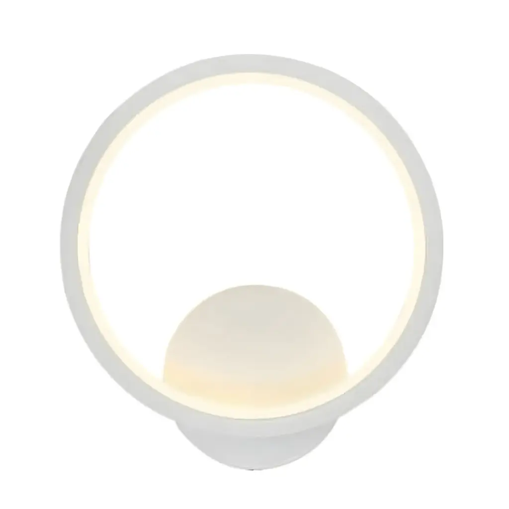 Applique murale LED Sigma ronde blanc éclairage tricolore