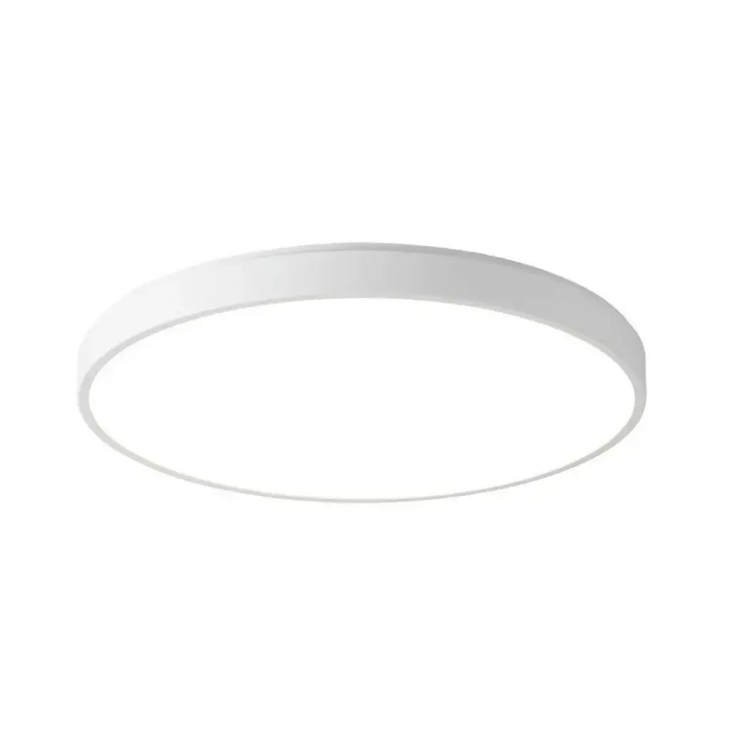 Plafonnier Hadon rond en métal blanc éclairage tricolore Ø50