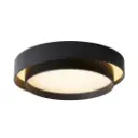 Plafonnier LED nordique en métal noir éclairage tricolore Ø50 