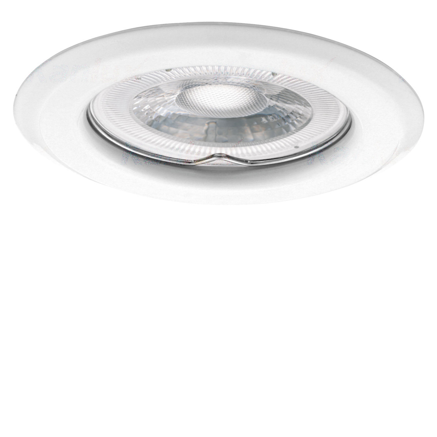 Spot encastré Argus en métal blanc Ø8,2