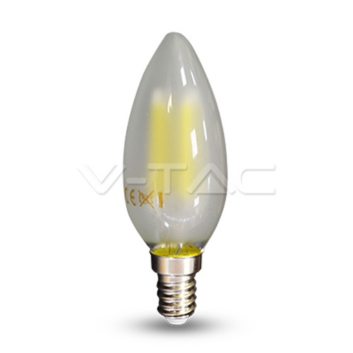 Ampoule LED Filament bougie E14 4W Lumière Jaune