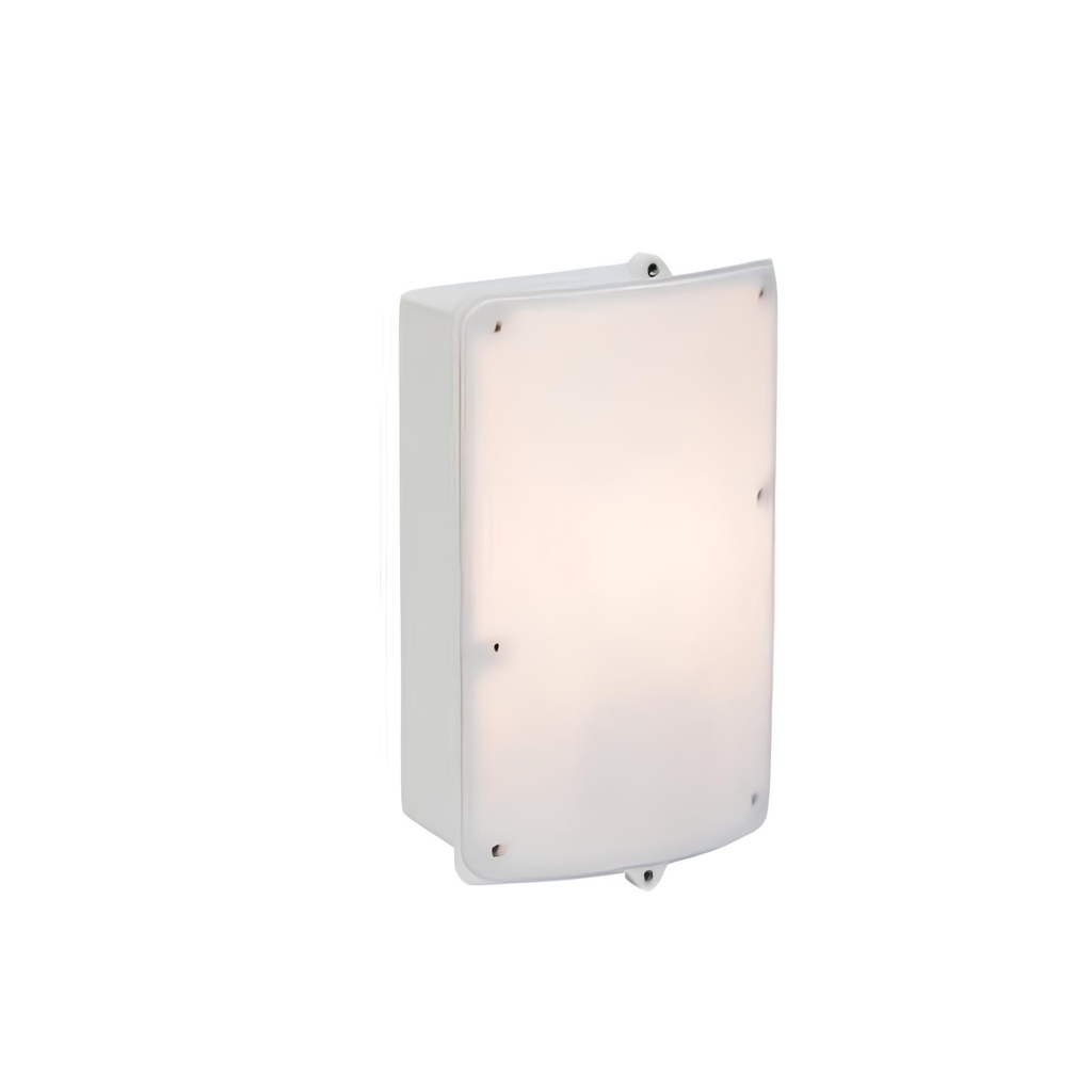 Applique murale en plastique blanc étanche IP44