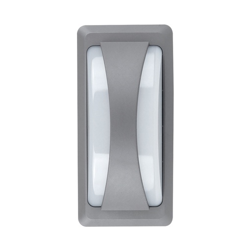 Applique murale LED 12W en PC gris Lumière Jaune étanche IP65