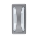 Applique murale LED 12W en PC gris Lumière Jaune étanche