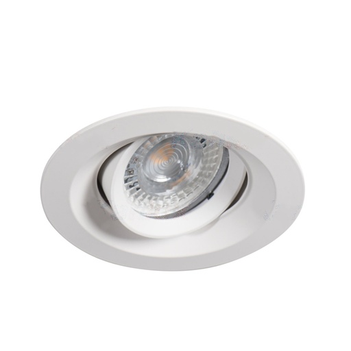 Spot encastré Colie-dto-w alliage en aluminium blanc mat Ø9,9