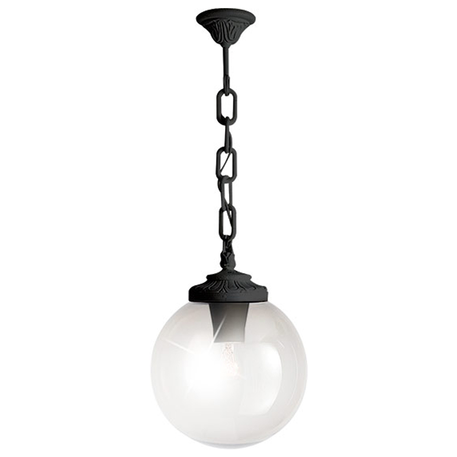 Suspension Globe 250 Sichem en résine noir antichoc étanche